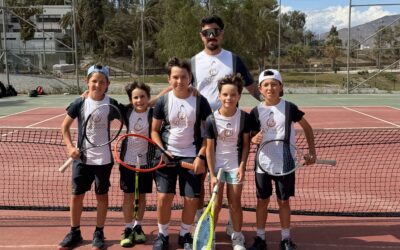 Victoria del Club de tenis Cid Hiaya alevín frente al Club de tenis Almería.