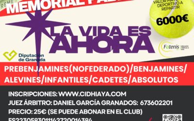 3ª PRUEBA CIRCUITO TENIS CID HIAYA by HEAD (MEMORIAL PABLO BAENA)